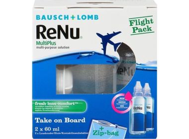 Renu Flight Pack 2x60ml - Produit pour lentilles